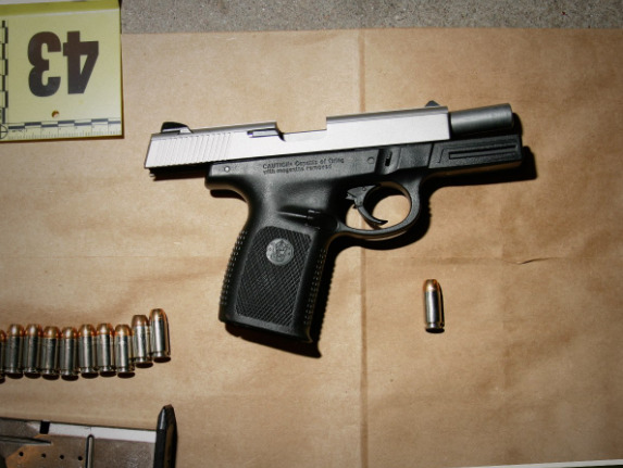 .45 caliber Glock pistol